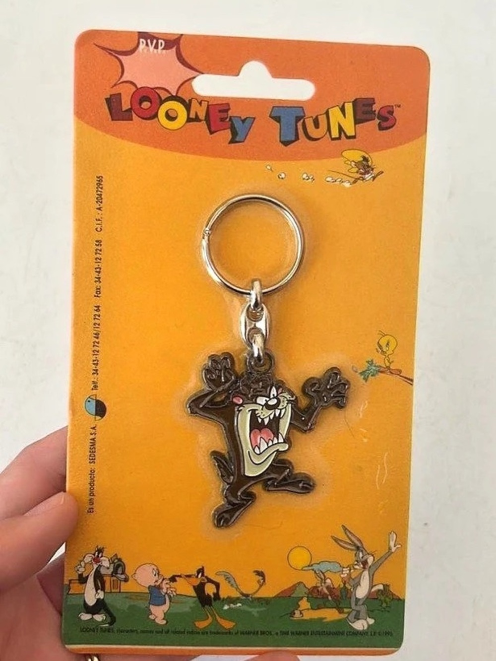 Looney Tunes Taz keychain NWT